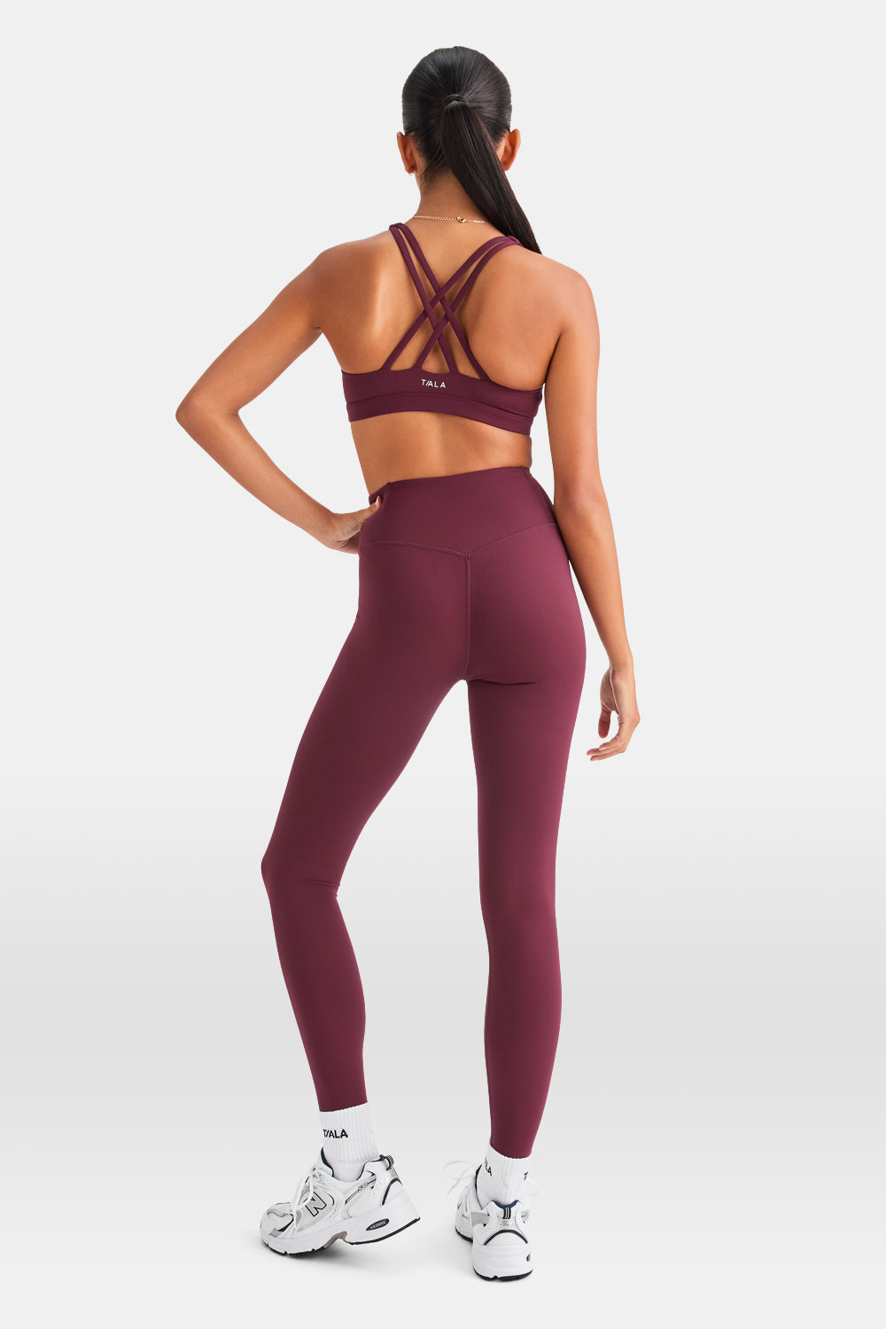 SkinLuxe V-Waist Legging - Burgundy