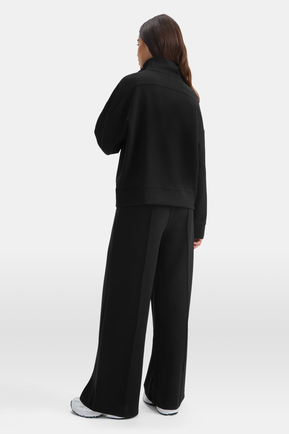 SoftSmart 1/4 Zip Sweatshirt - Black