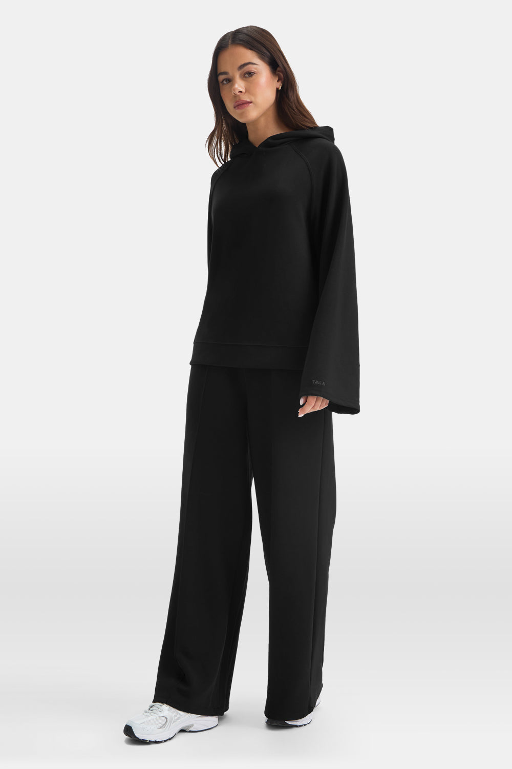 SoftSmart Flared Sleeve Hoodie - Black