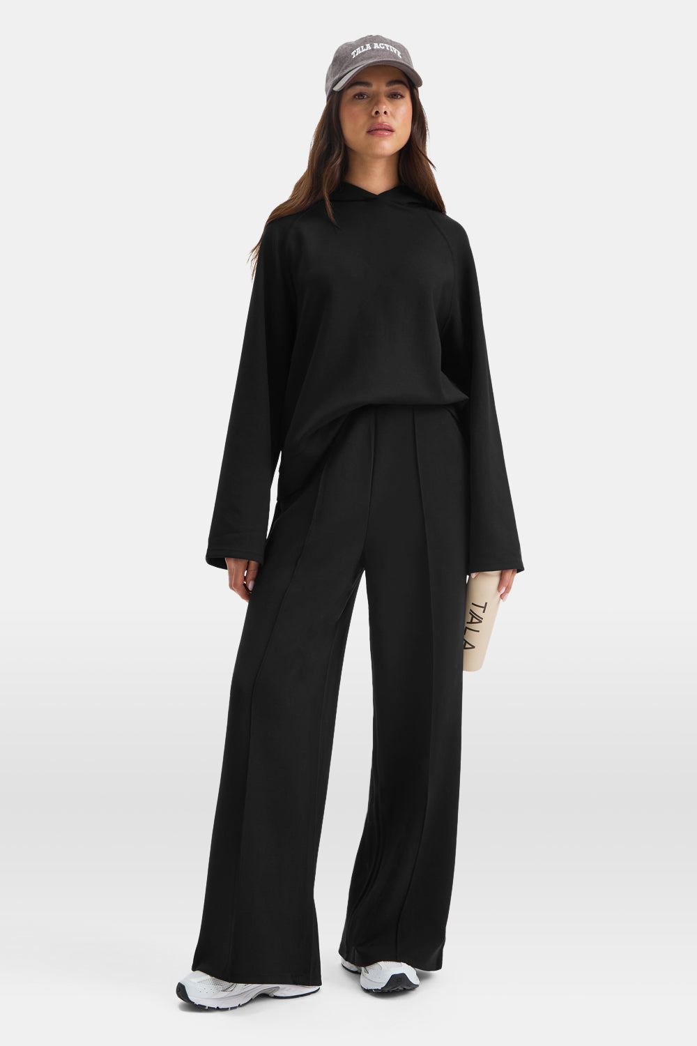 SoftSmart Flared Sleeve Hoodie - Black