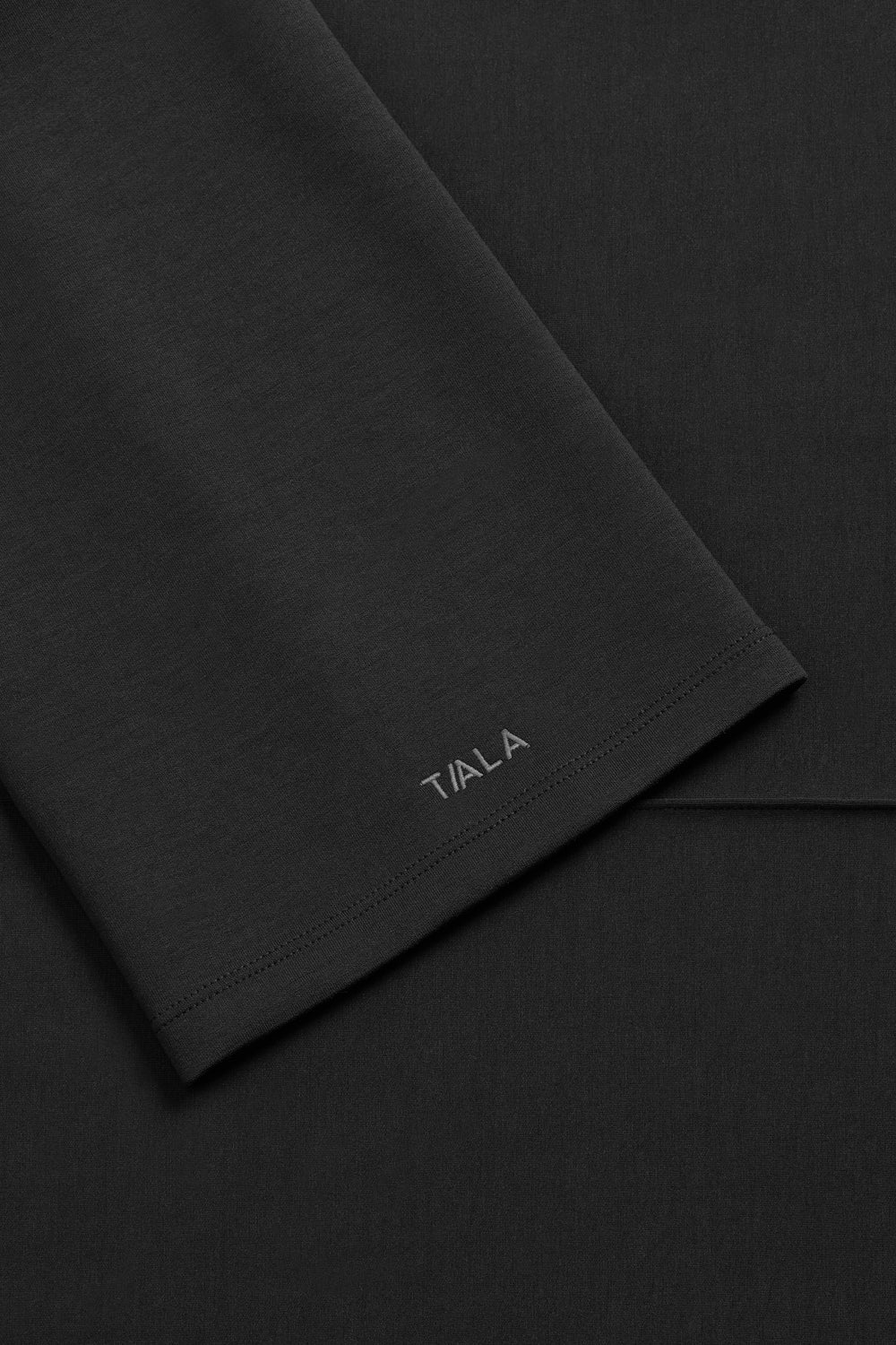 SoftSmart Funnel Neck Sweatshirt - Black