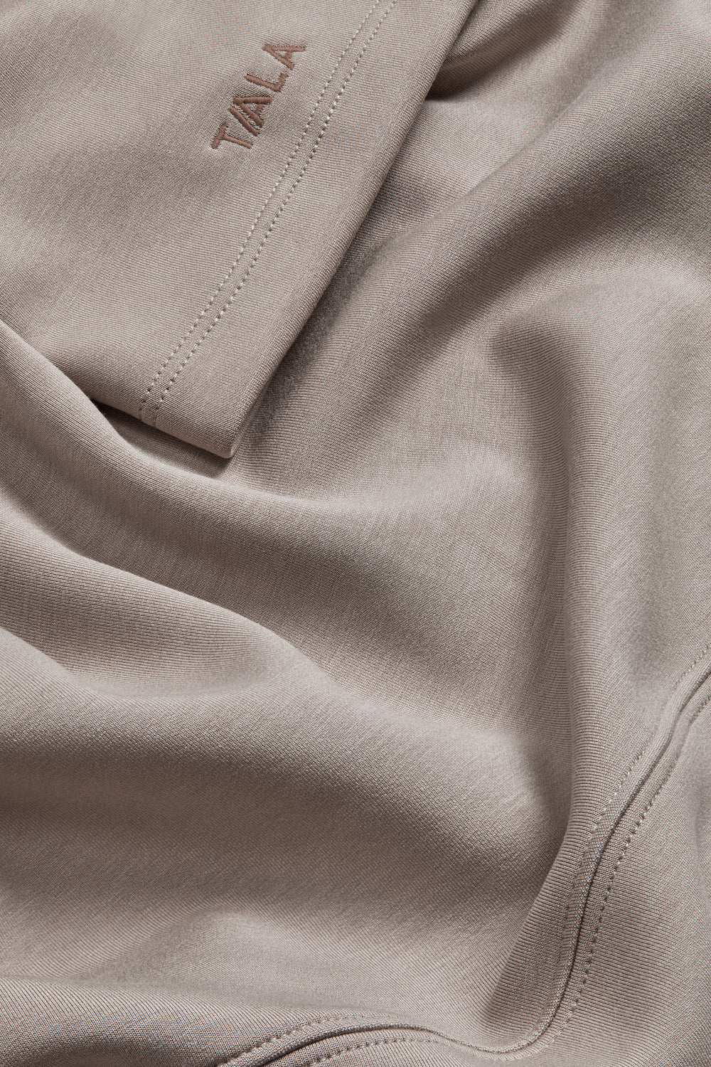 SoftSmart Flared Sleeve Hoodie - Pebble