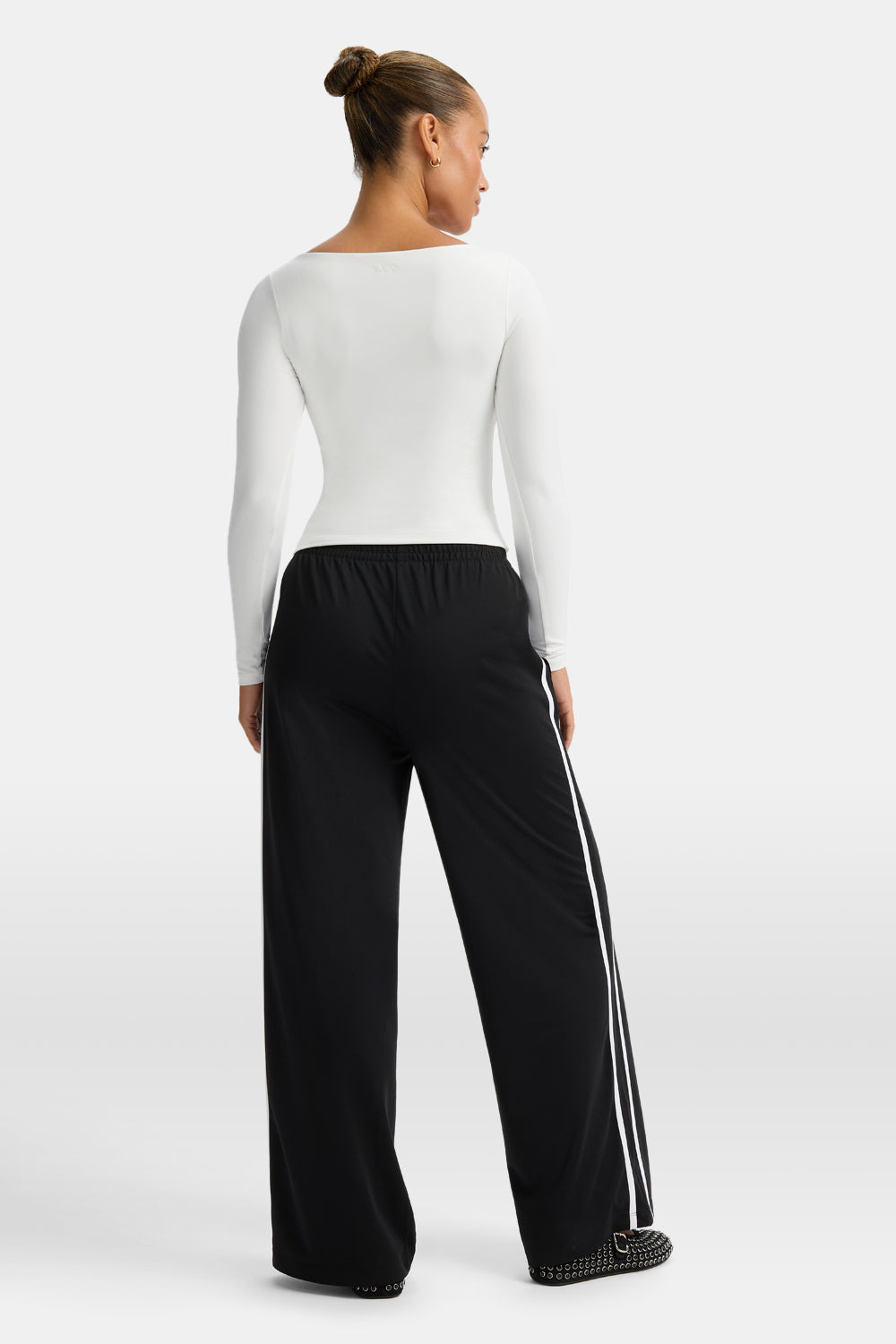 365 Boat Neck Long Sleeve Top - Coconut Milk