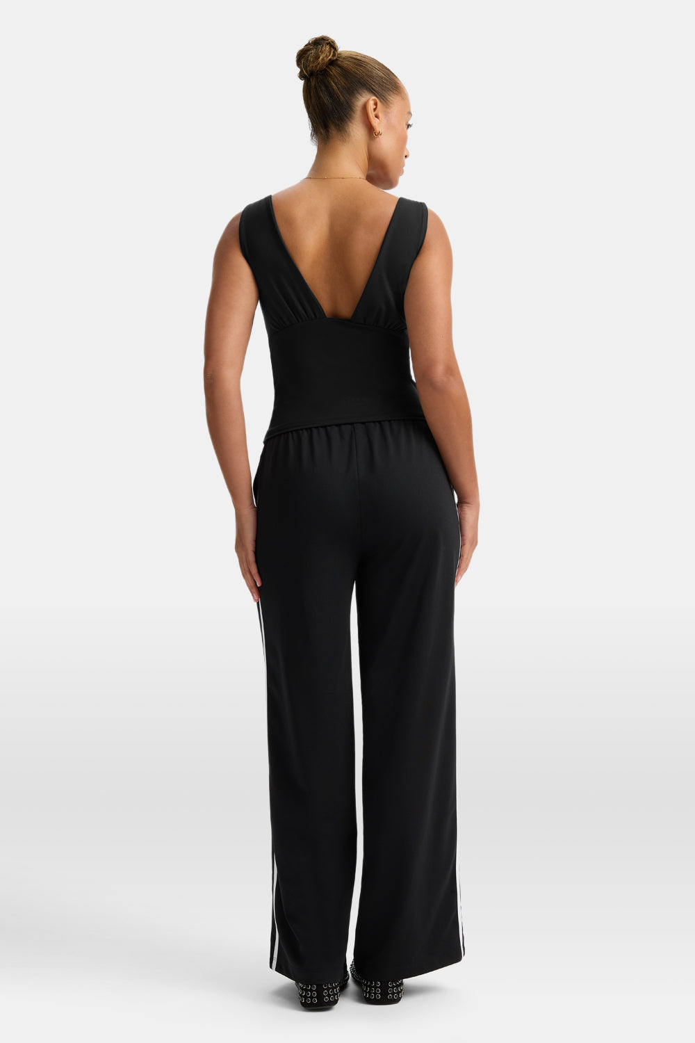 365 Plunge Neckline Top - Black