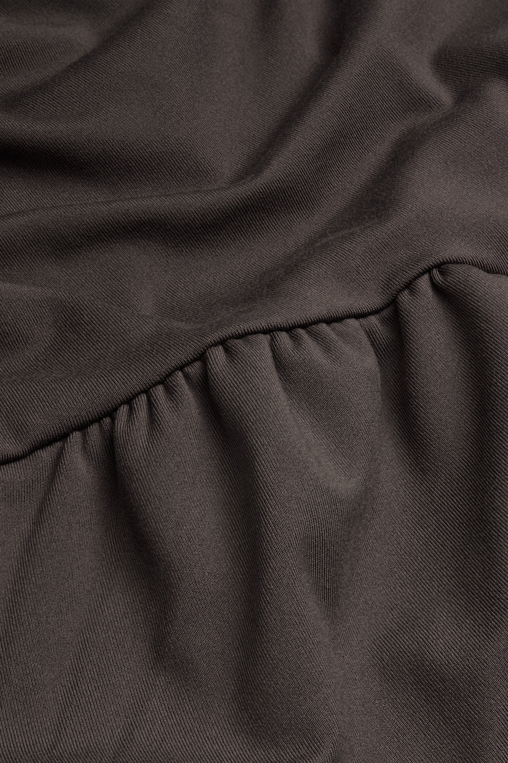 365 Plunge Neckline Top - Mocha Brown