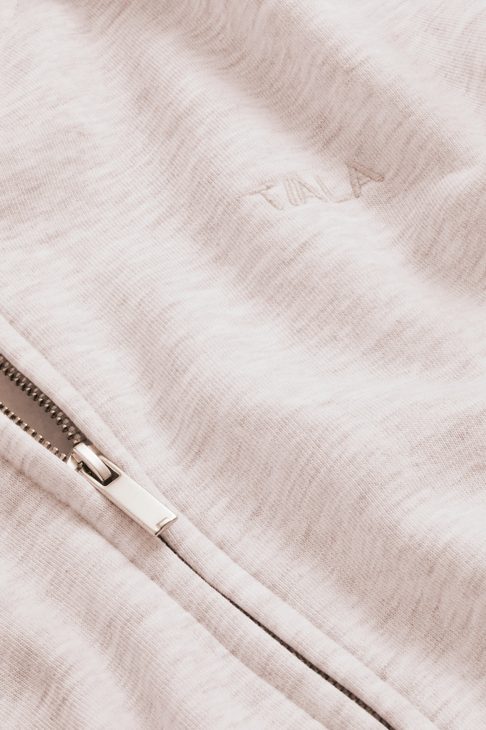 Cocoon Zip Through Hoodie - Oat Marl