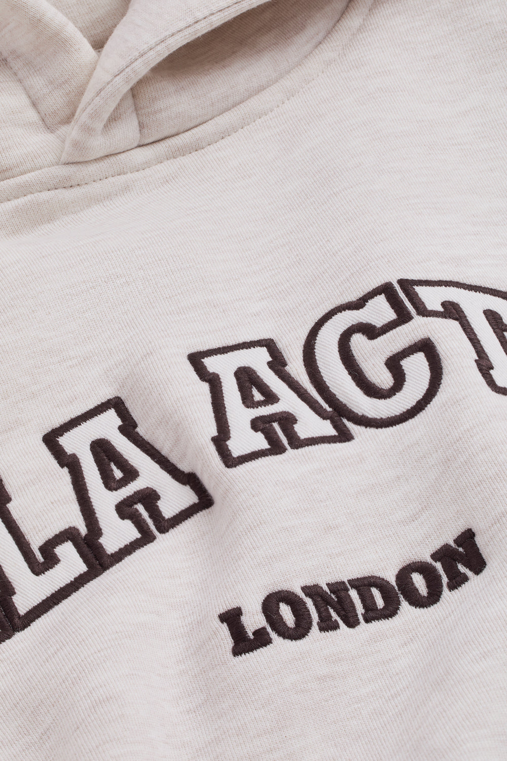 TALA Applique Oversized Hoodie - Oat Marl