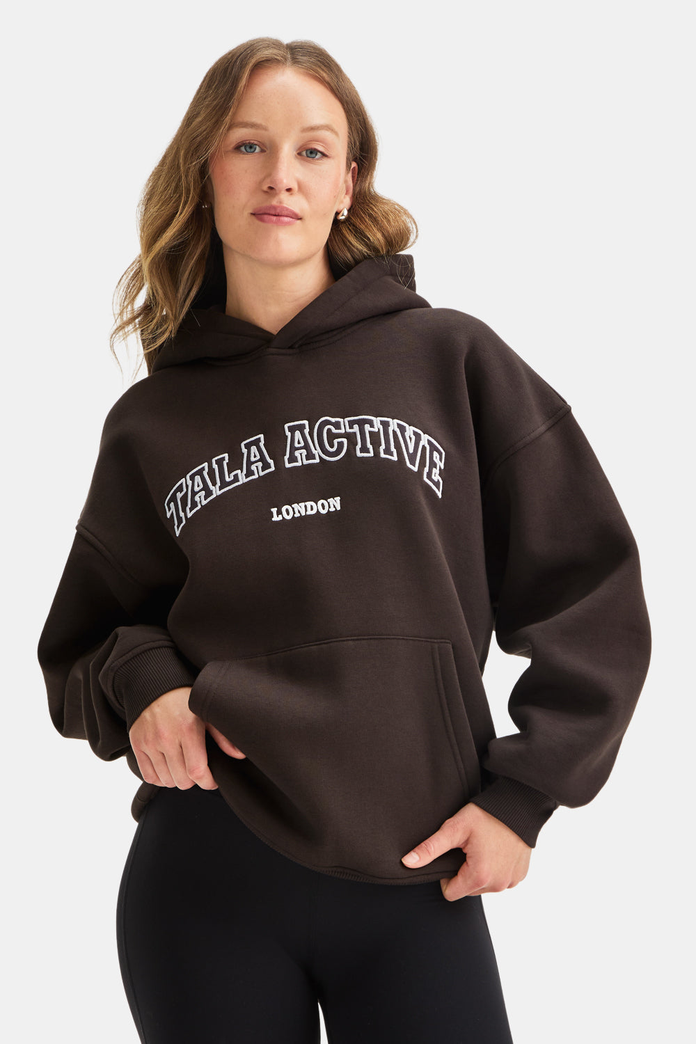 TALA Active Applique Hoodie - Americano
