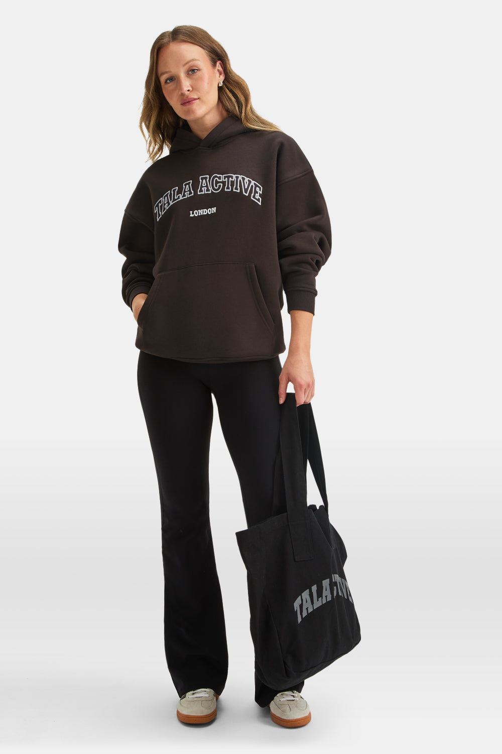 TALA Active Applique Hoodie - Americano