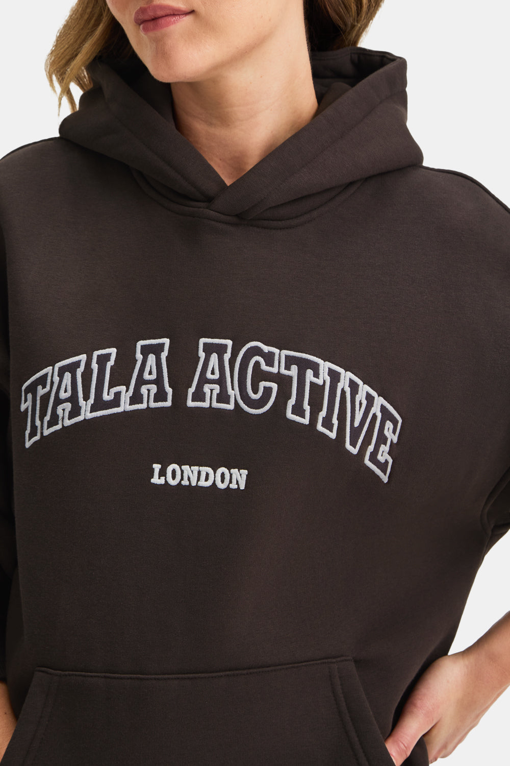 TALA Active Applique Hoodie - Americano