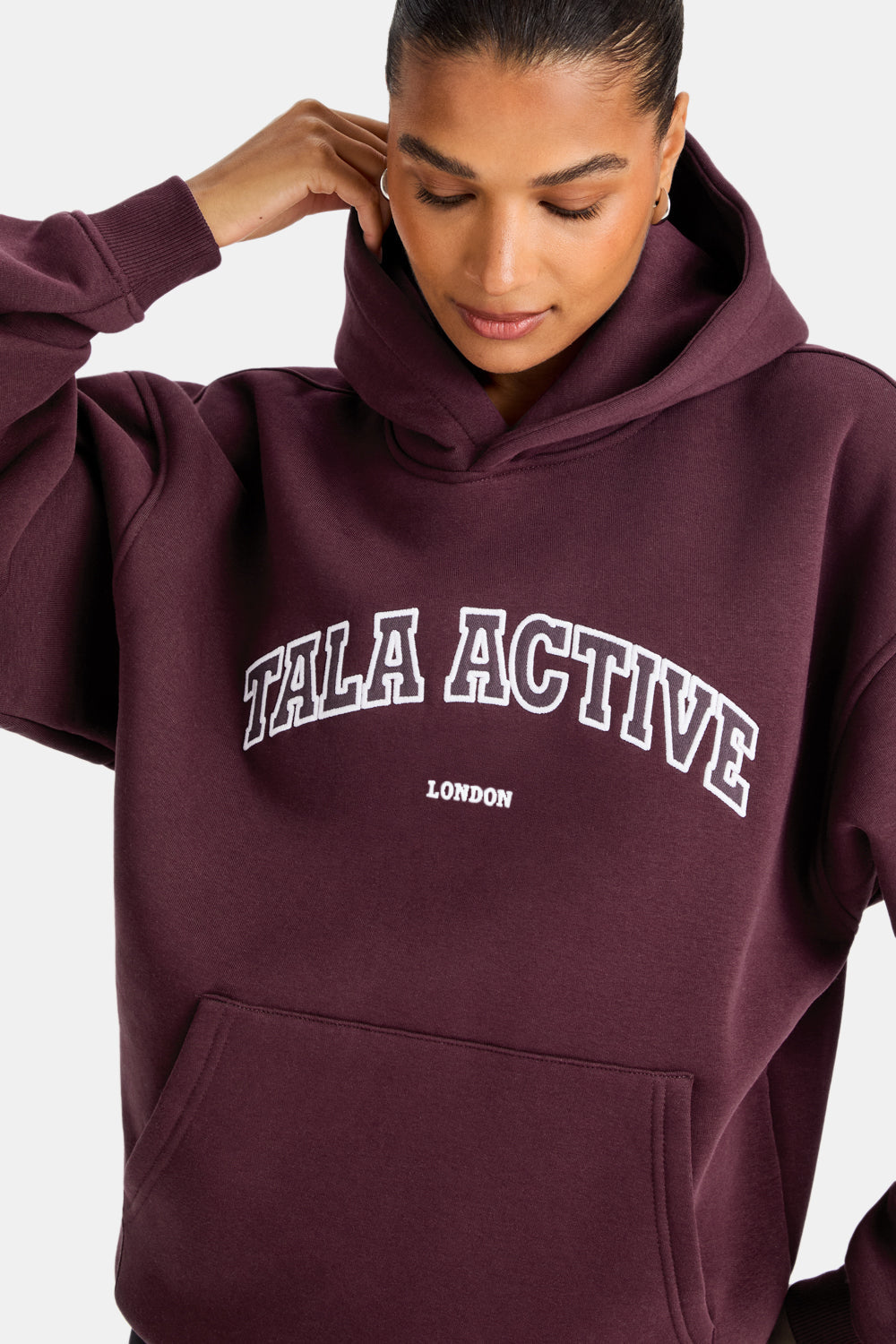 TALA Active Applique Hoodie - Fig