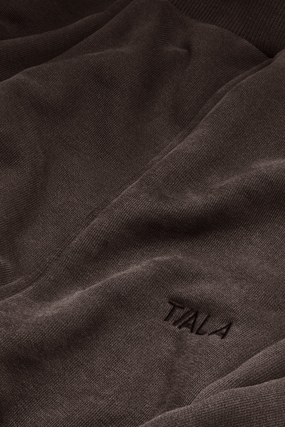 Pintuck Wide Leg Jogger - Mocha Brown