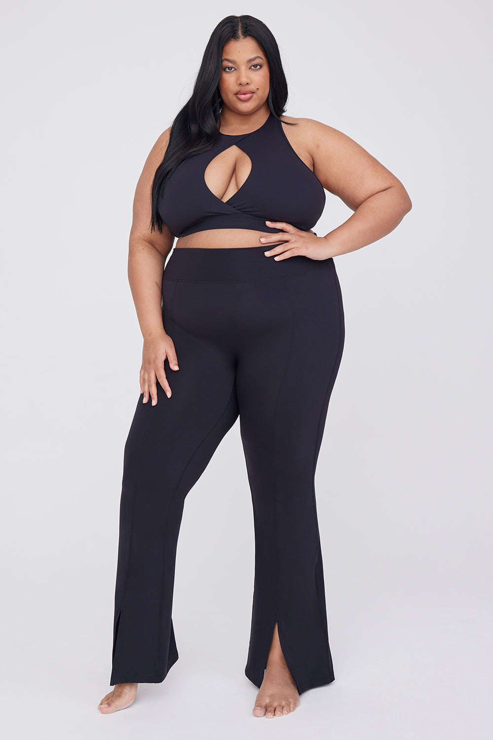 DayFlex Cut Out Centre Bra - Shadow Black