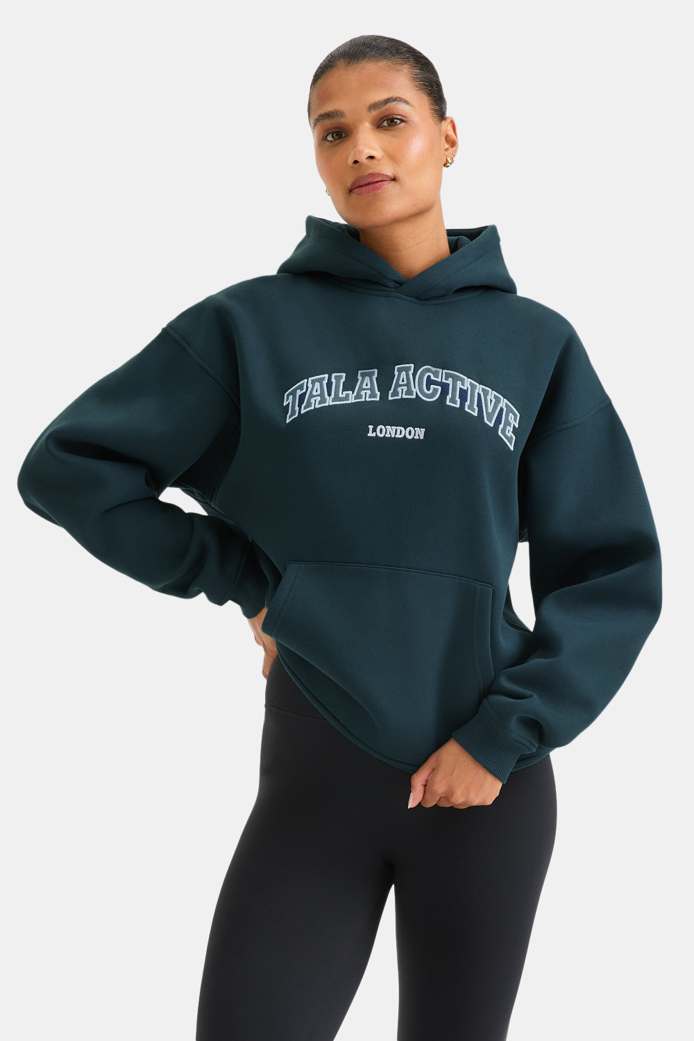 TALA Active Applique Hoodie - Teal