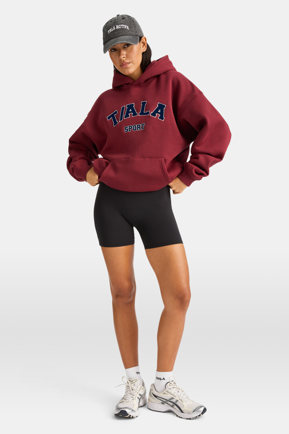 Oversized Club Hoodie - Vintage Red