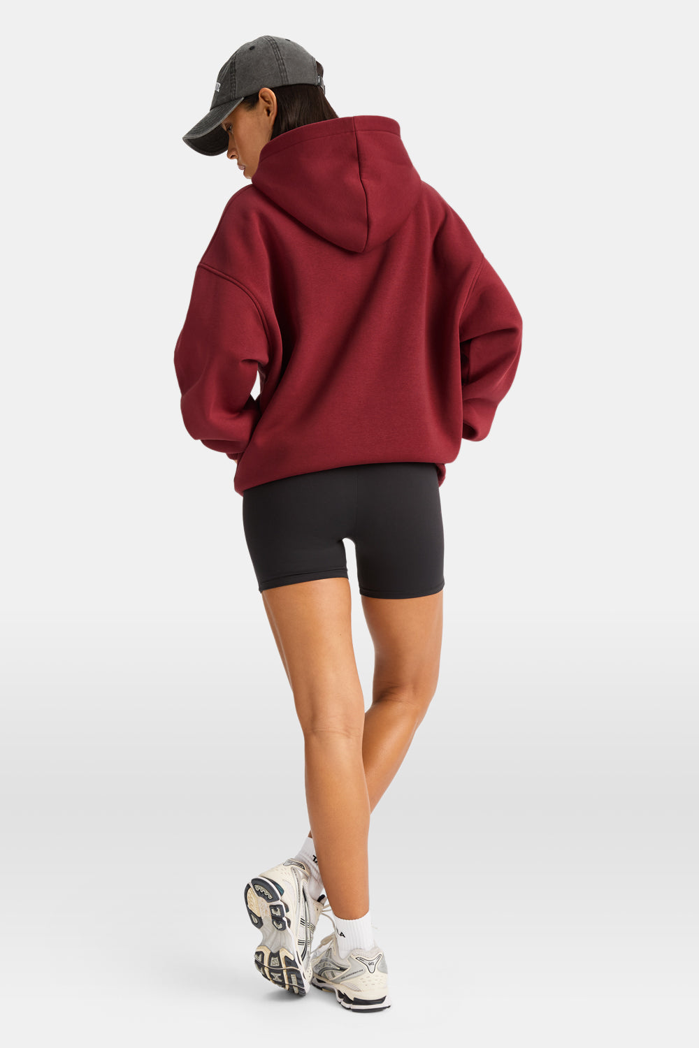 Oversized Club Hoodie - Vintage Red