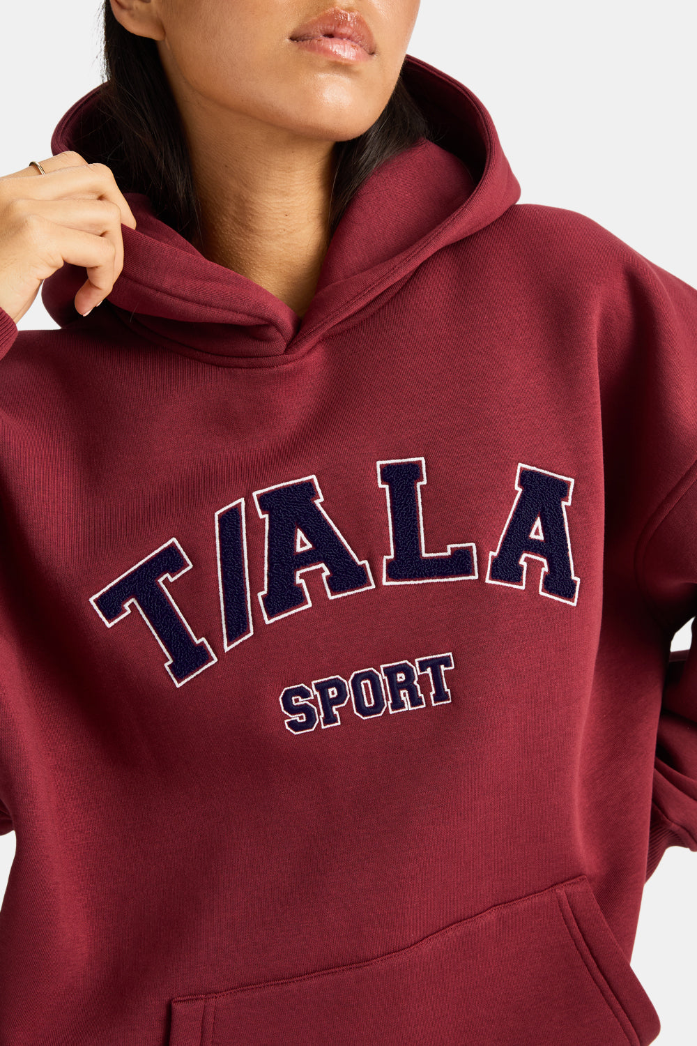 Oversized Club Hoodie - Vintage Red