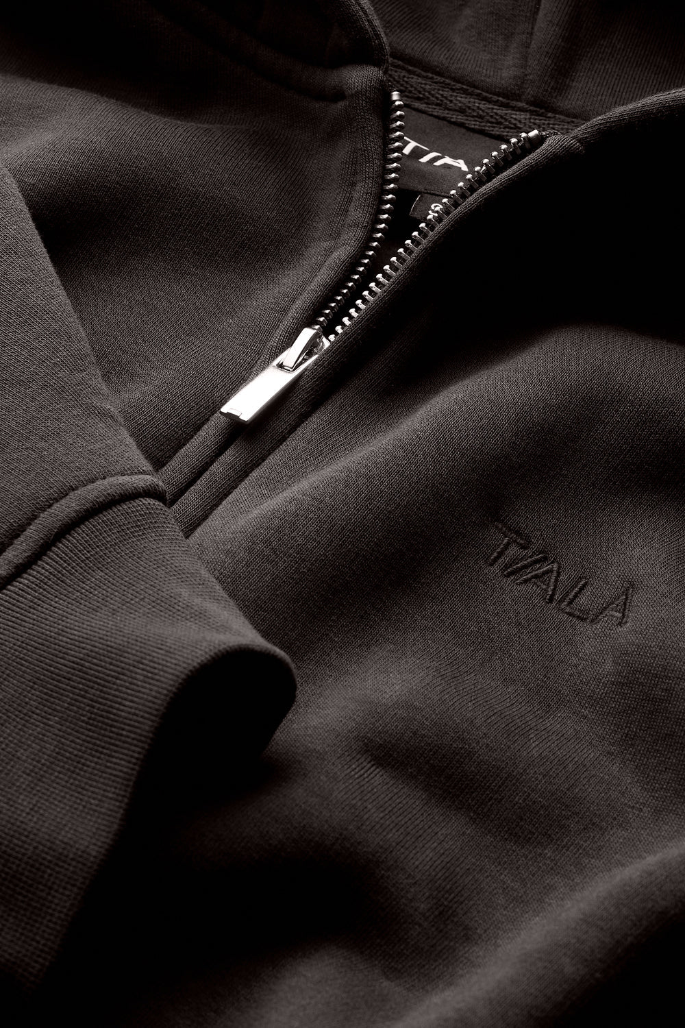 Cocoon Zip Through Hoodie - Americano