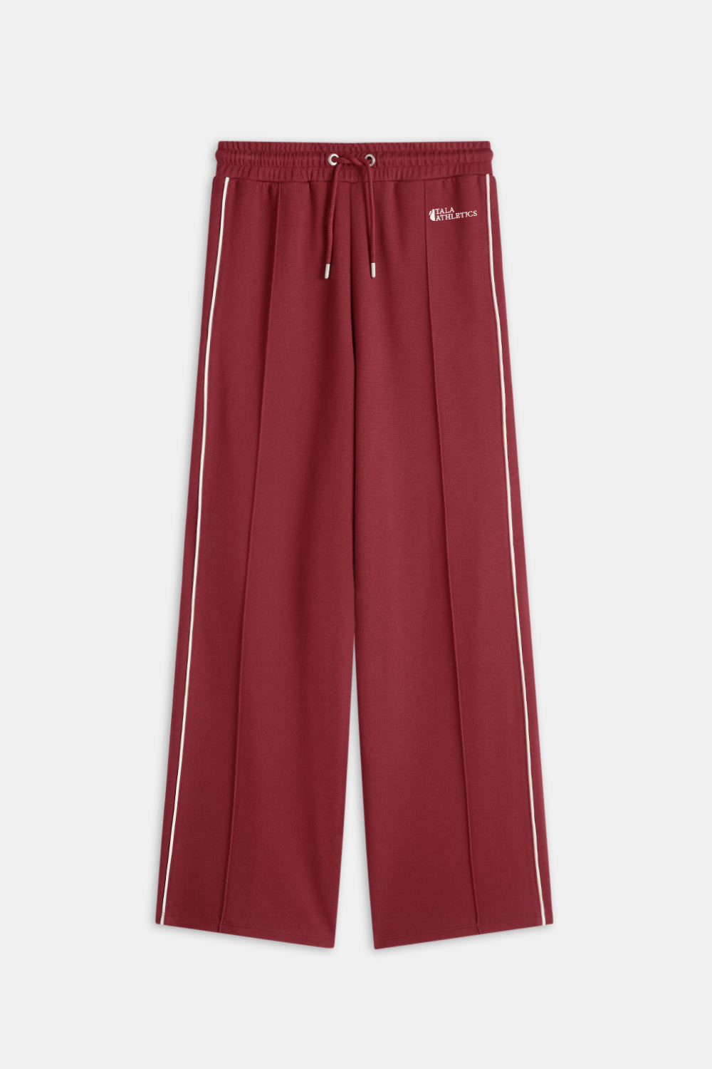 Contrast Piping Track Pant - Vintage Red