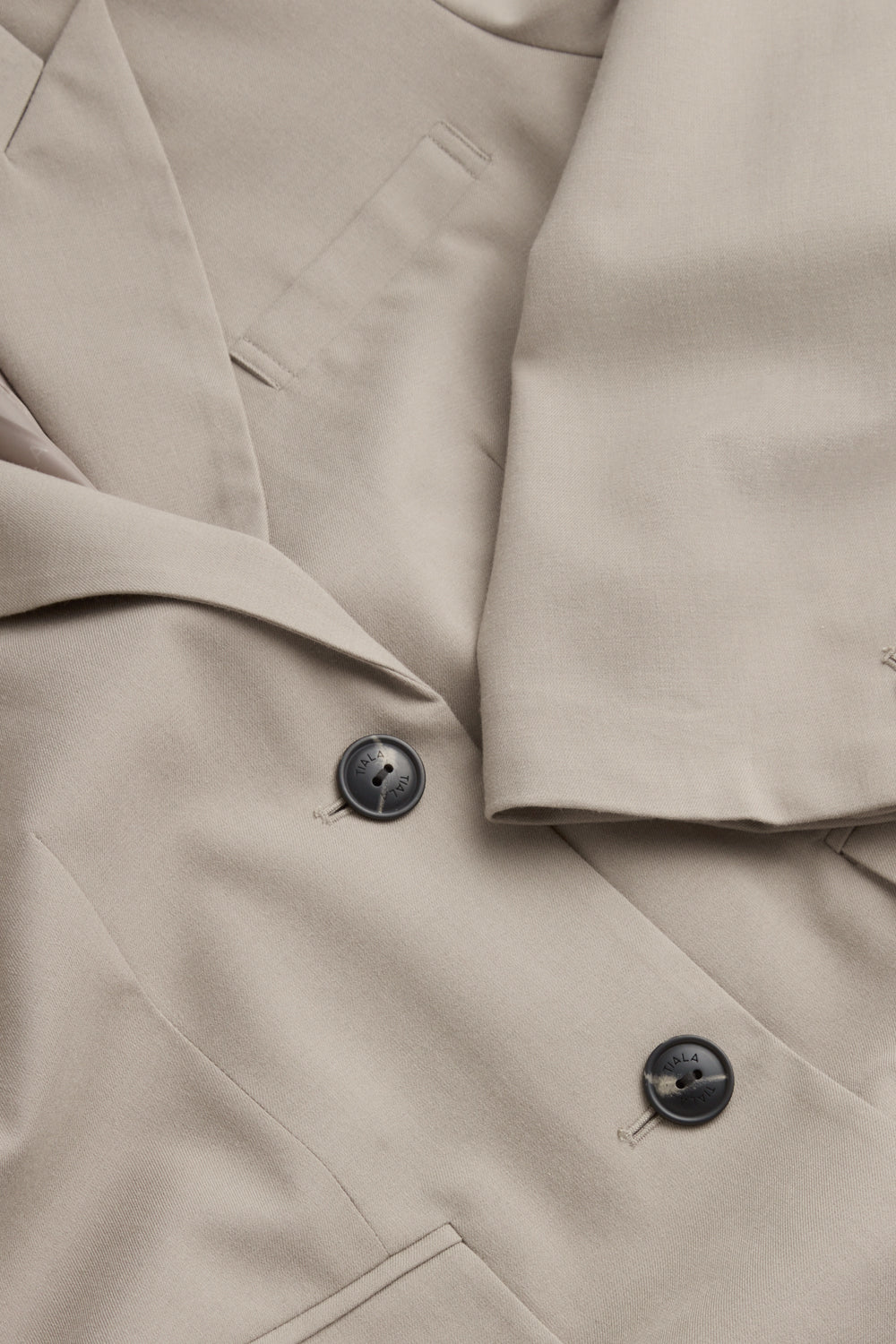 Longline Blazer Coat - Soft Khaki