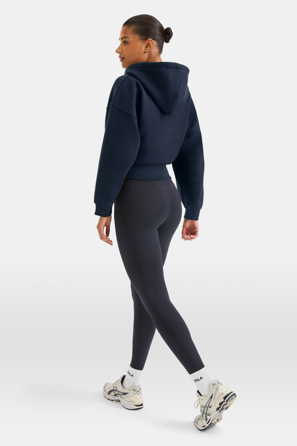 Cocoon Zip Through Hoodie - Midnight Navy