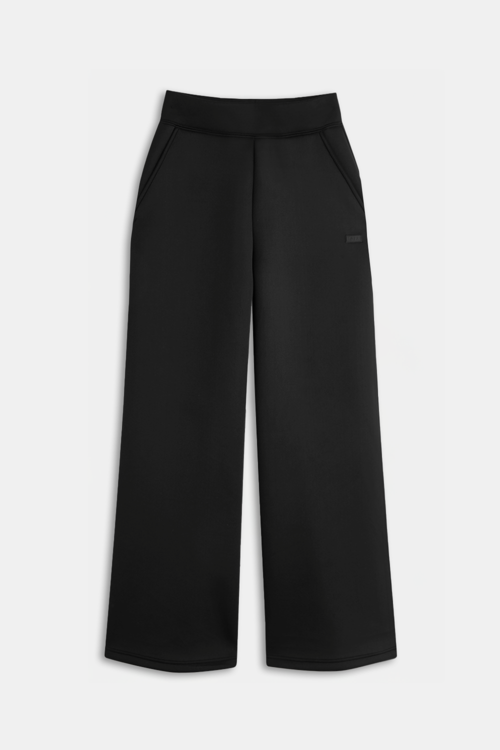 Spacer Wide Leg Jogger - Black