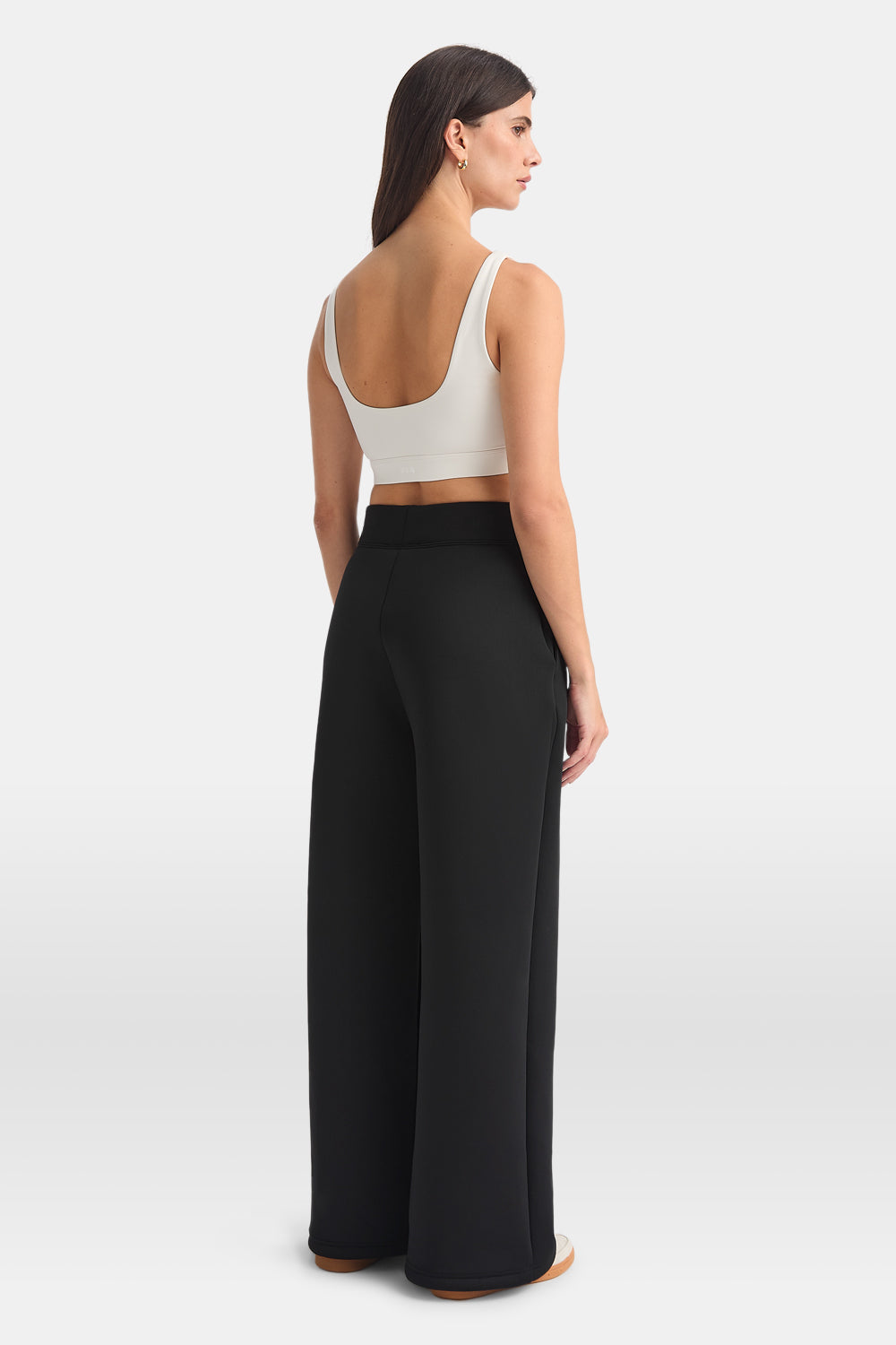 Spacer Wide Leg Jogger - Black