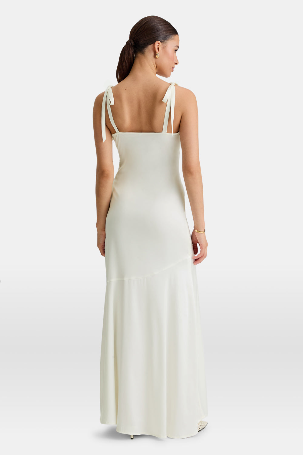 Silky Maxi Dress - Diamond White