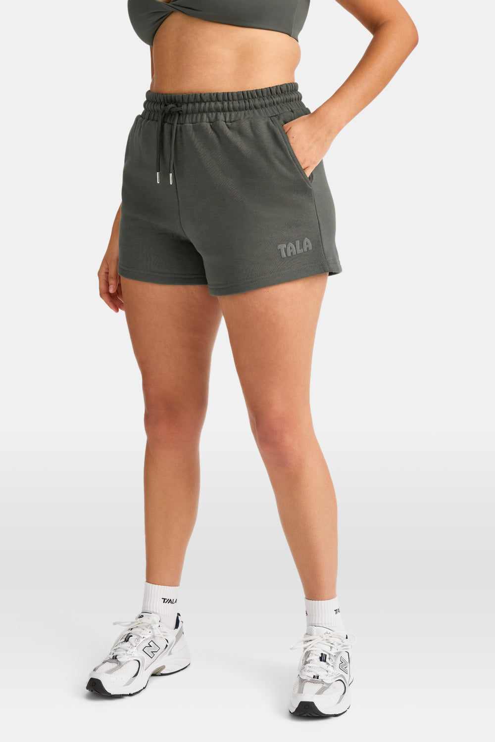 TALA Le Soleil Sweat Shorts - Dark Olive