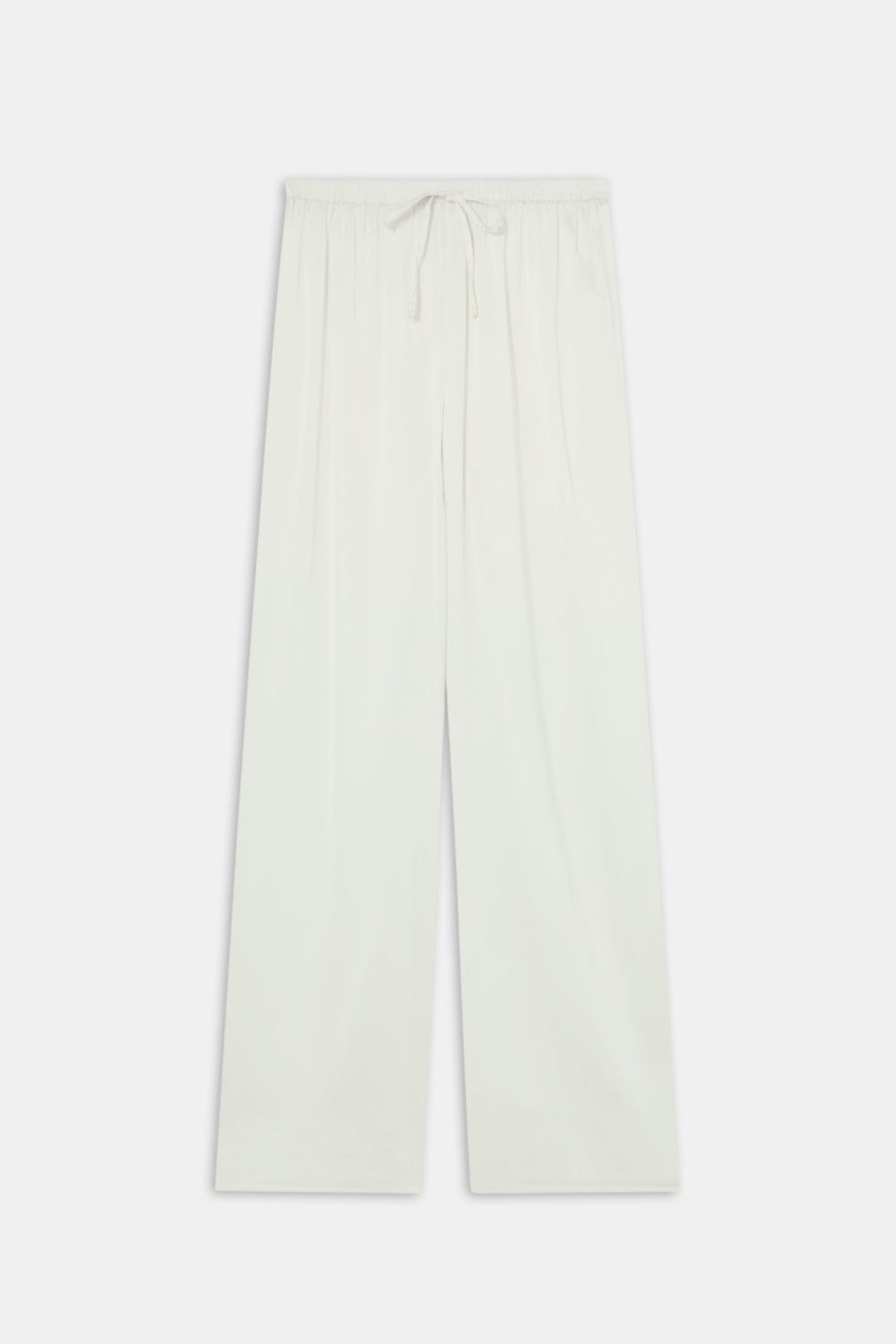 Silky Wide Leg Trouser - Diamond White