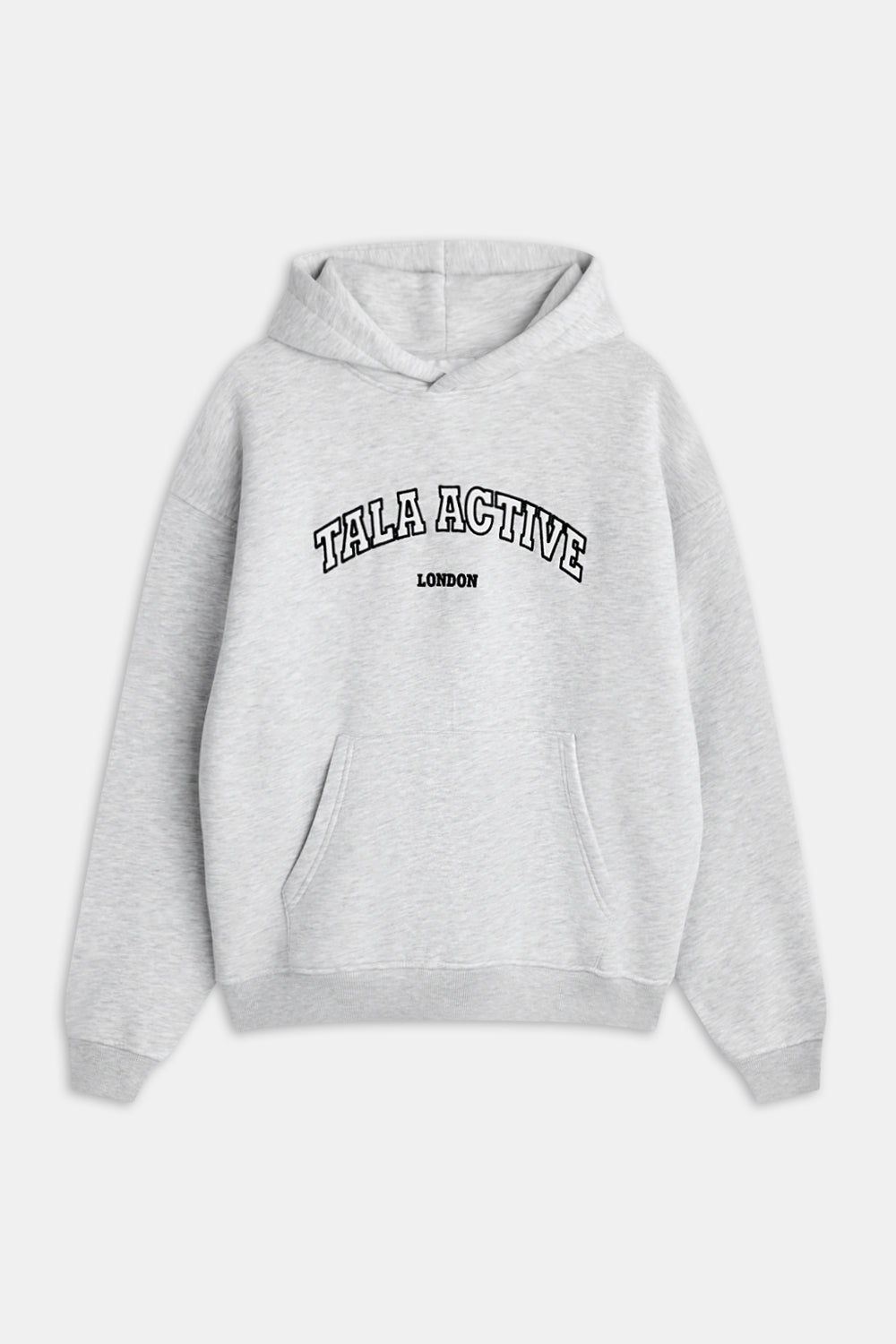TALA Active Applique Hoodie - Grey Marl
