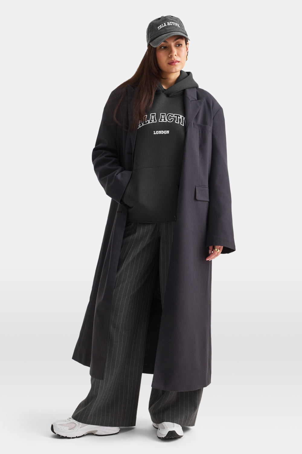 TALA Active Applique Hoodie - Vintage Black