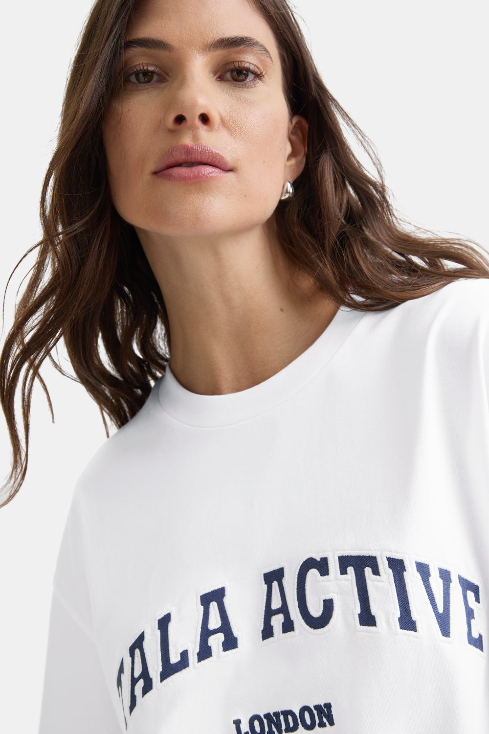 TALA Active Applique Tee - White