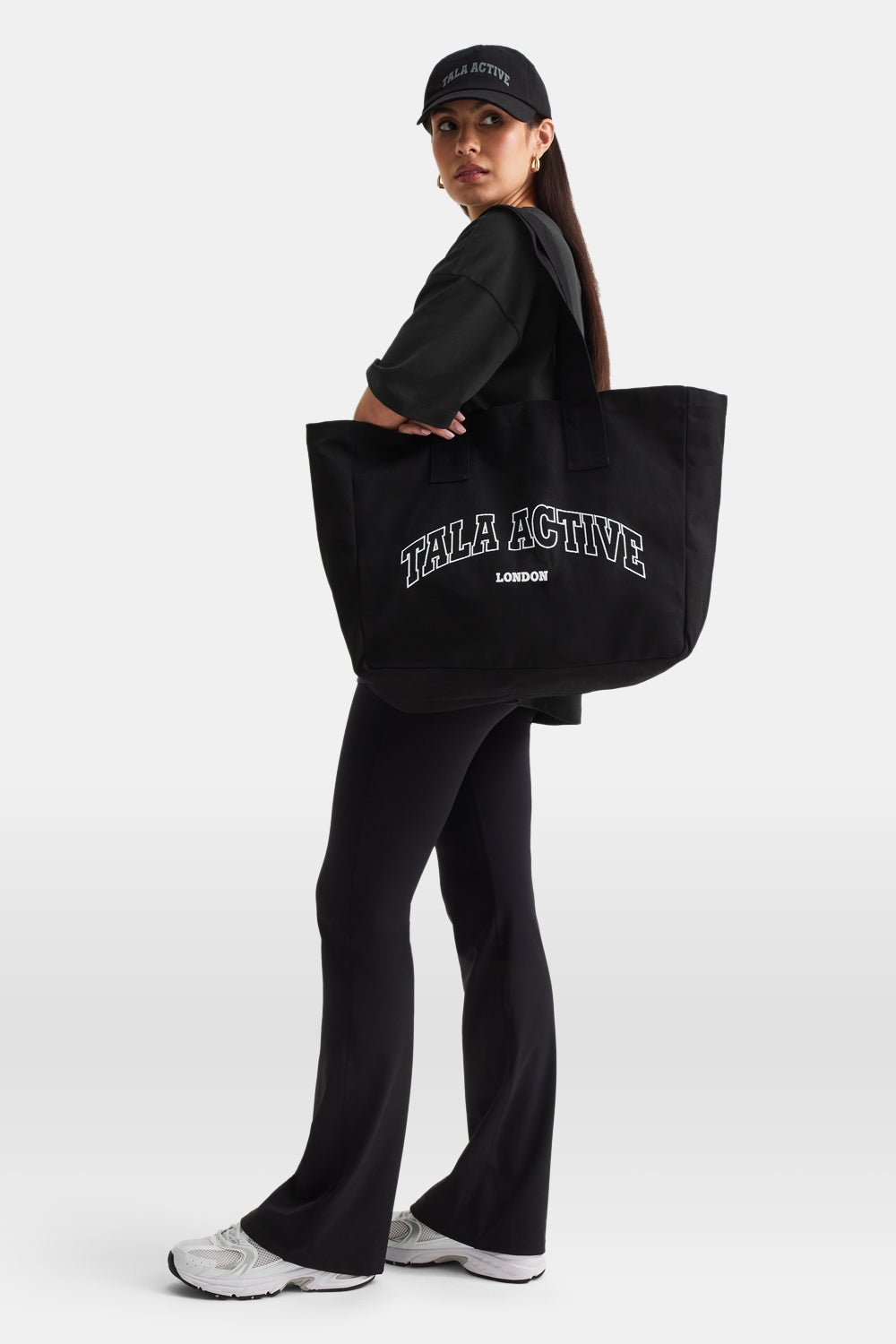 TALA Active Applique Tote Bag - Black
