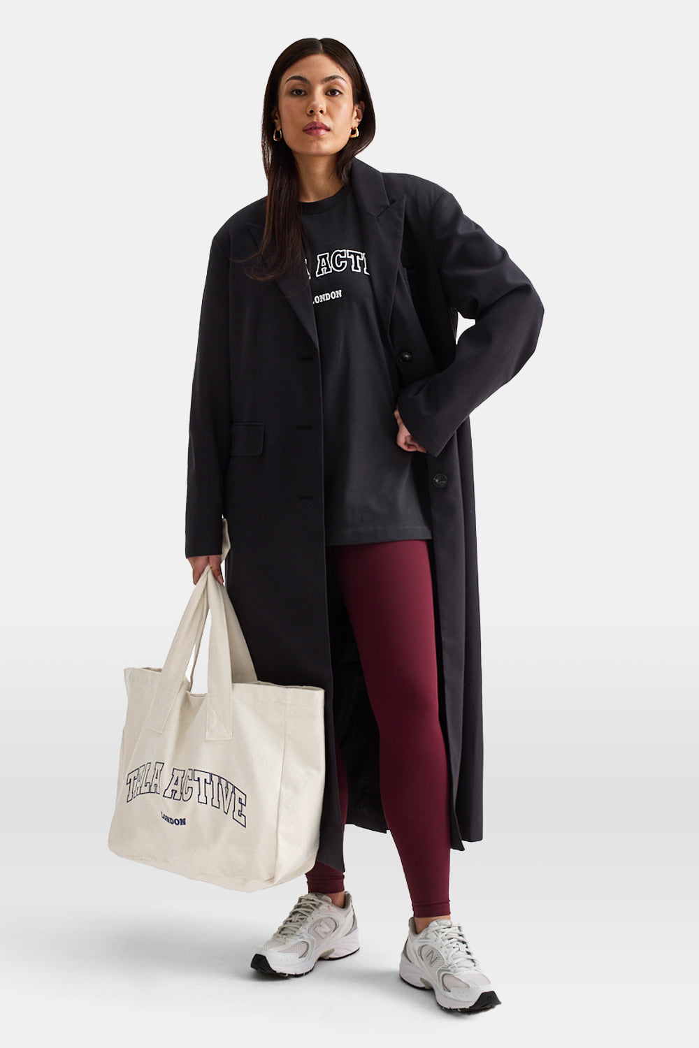 TALA Active Applique Tote Bag - Neutral