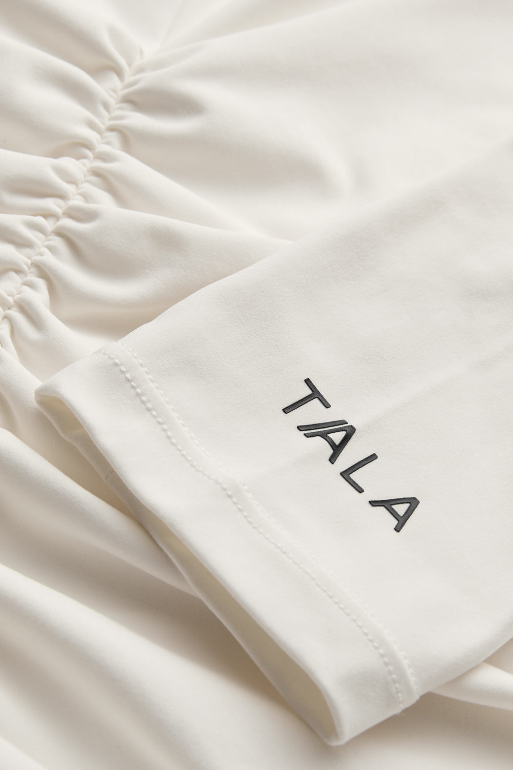 UltraLite Ruched Long Sleeve Top - Ivory