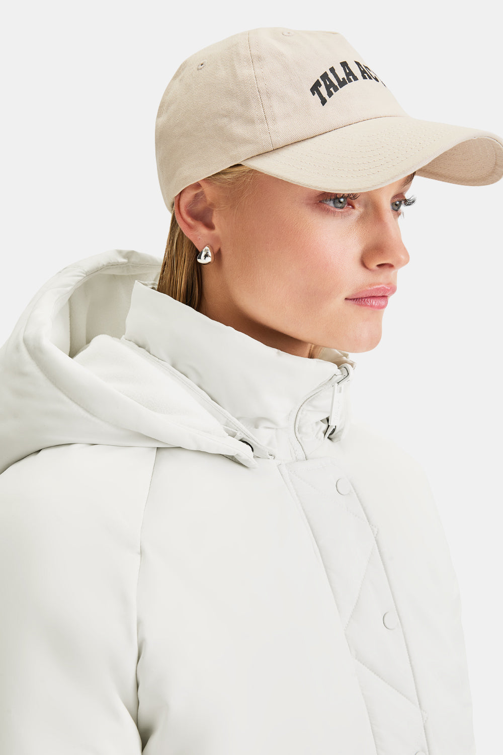 Cocoon T Logo Reversible Puffer Jacket - Coconut Milk